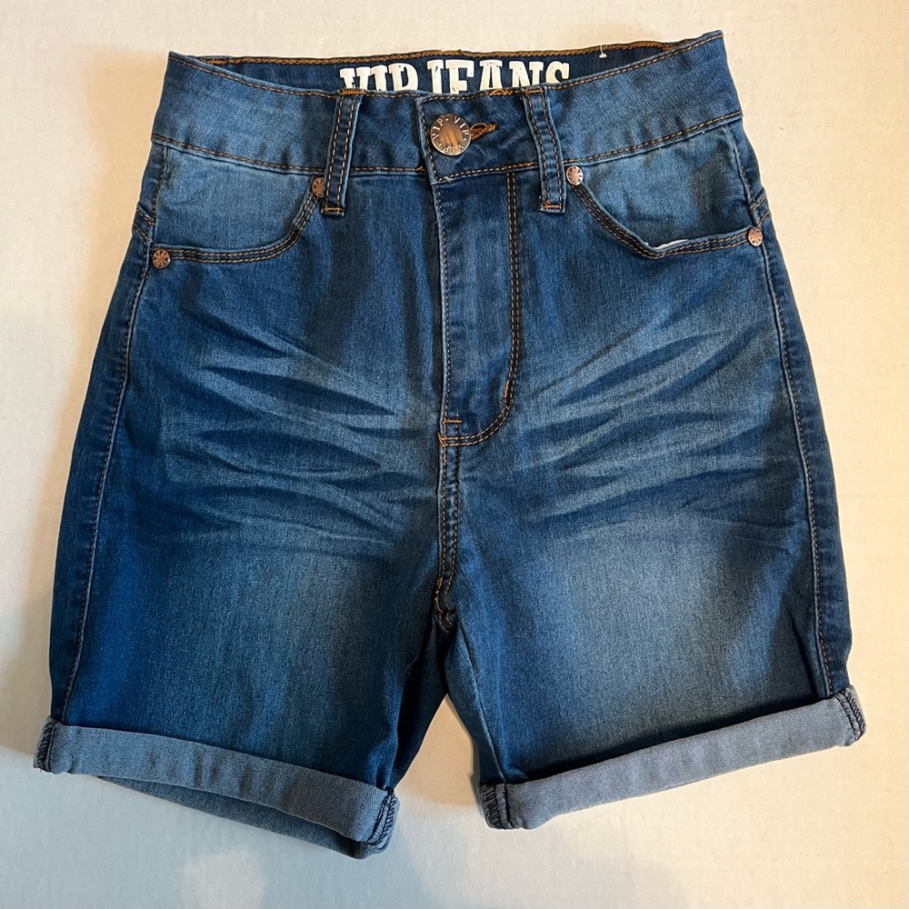 VIP Jeans Blue High Waisted Shorts Size 00